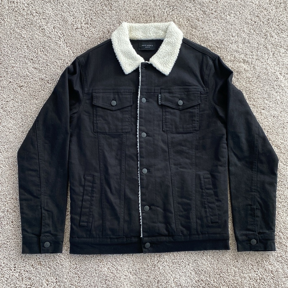New - Saint Morta Sherpa Jean Jacket